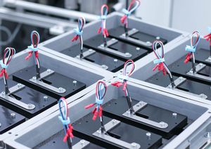 Nahaufnahme Elektromagnete von Magnetbau Schramme